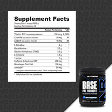 Load image into Gallery viewer, Nutrabio Base Pre-Workout