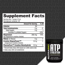 Load image into Gallery viewer, Nutrabio ATP Evolution 400 Grams