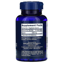 Load image into Gallery viewer, Life Extension Glycine 1000 mg, 100 vegetarian capsules
