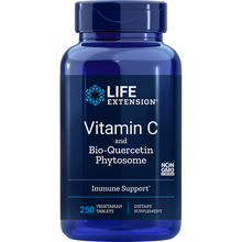 Load image into Gallery viewer, Life Extension, Vitamin C and Bio-Quercetin Phytosome, 250 Vegetarian Tablets