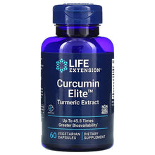 Load image into Gallery viewer, Life Extension, Curcumin Elite, Turmeric Extract, 60 Vegetarian Capsules