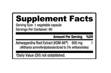 Load image into Gallery viewer, Nutrabio Ashwagandha KSM-66 90 Capsules