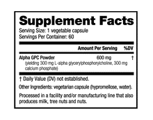 Load image into Gallery viewer, Nutrabio ALPHA GPC 60 capsules
