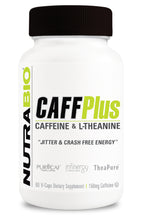 Load image into Gallery viewer, Nutrabio CaffPlus 60 Vegetable Capsules