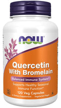 Load image into Gallery viewer, Now Foods Quercetin with Bromelain Veg Capsules 120 capsule