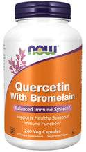 Load image into Gallery viewer, Now Foods Quercetin with Bromelain Veg Capsules 240 capsule
