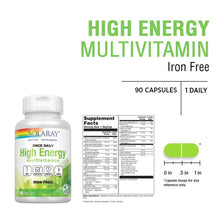 Load image into Gallery viewer, Solaray Once Daily High Energy Multivitamin -- 90 VegCaps