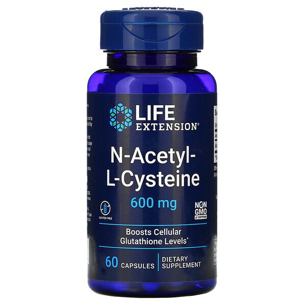 N-Acetyl-L-Cysteine (NAC) 600 mg, 60 capsules
