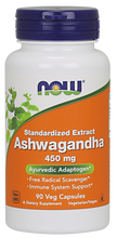 Load image into Gallery viewer, Now foods Ashwagandha 450 mg 90 Veg Capsules