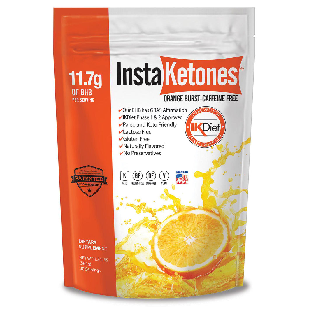Julian Bakery InstaKetones® 11.7g GoBHB™ Orange Burst (Caffeine Free) (30 Servings)