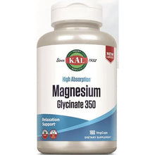 Load image into Gallery viewer, Kal- High Absorption Magnesium Glycinate 350 160 capsules
