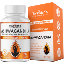 Load image into Gallery viewer, Physicians Choice 1950mg Organic Ashwagandha - Anxiety &amp; Stress Support
