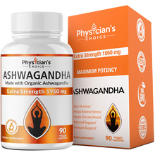 Load image into Gallery viewer, Physicians Choice 1950mg Organic Ashwagandha -Anxiety & Stress Support