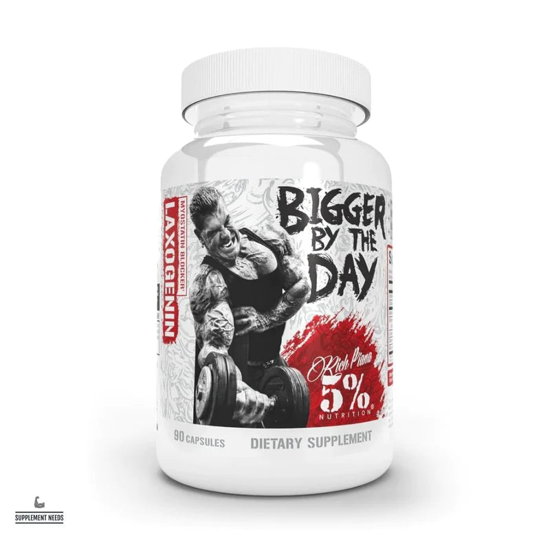 RICH PIANA 5% NUTRITION - BIGGER BY THE DAY, MUSCLE BUILDER - 90 CAPSULES