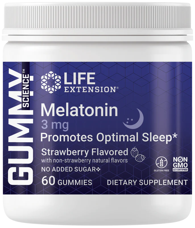 Life Extension Melatonin Gummies 3 Mg, 60 Gummies