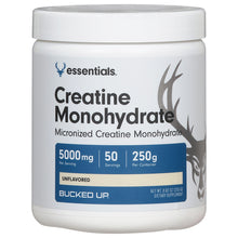 Load image into Gallery viewer, Bucked Up Essentials Creatine Monohydrate 50 serving unflavored
