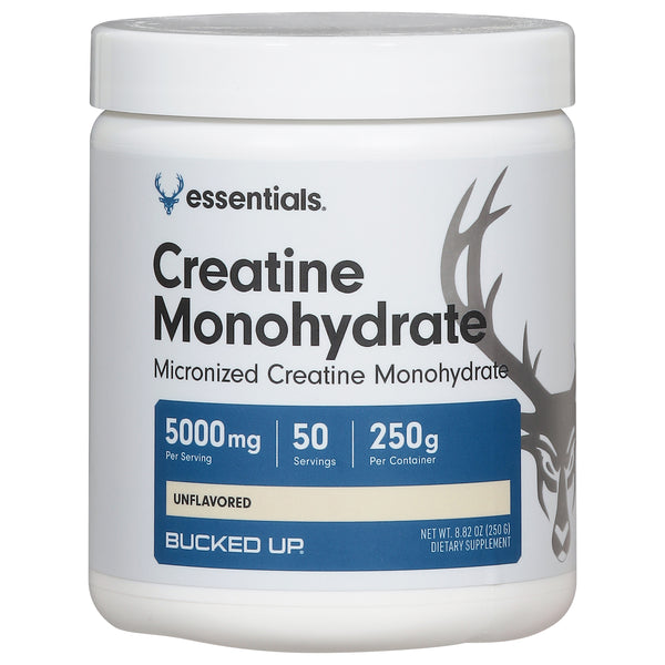 Bucked Up Essentials Creatine Monohydrate 50 serving unflavored