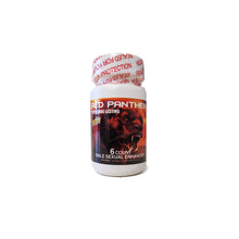 Load image into Gallery viewer, Red panther male enhancement 6ct bottle
