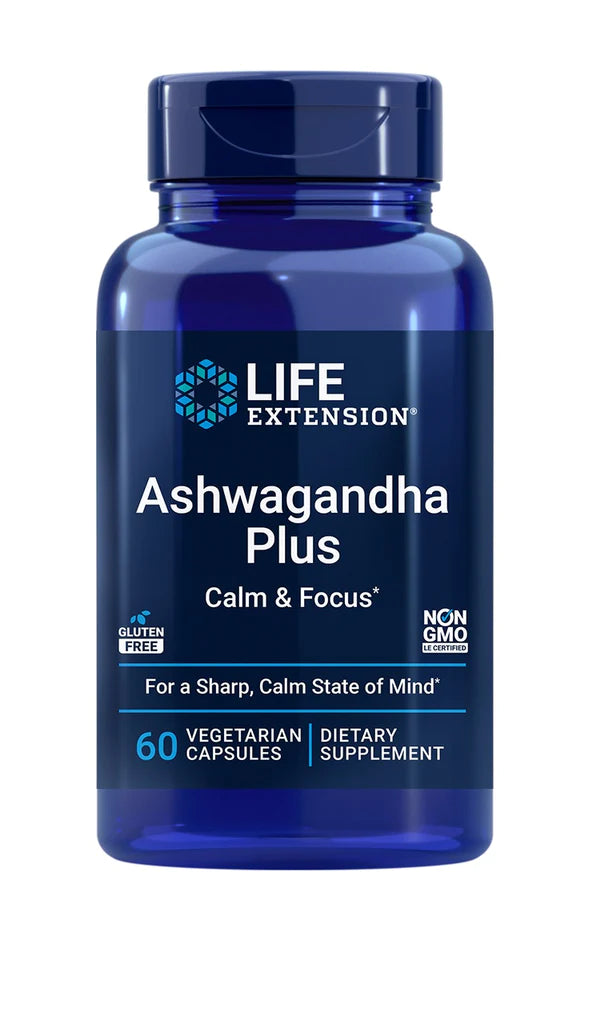 Life Extension Ashwagandha Plus Calm & Focus