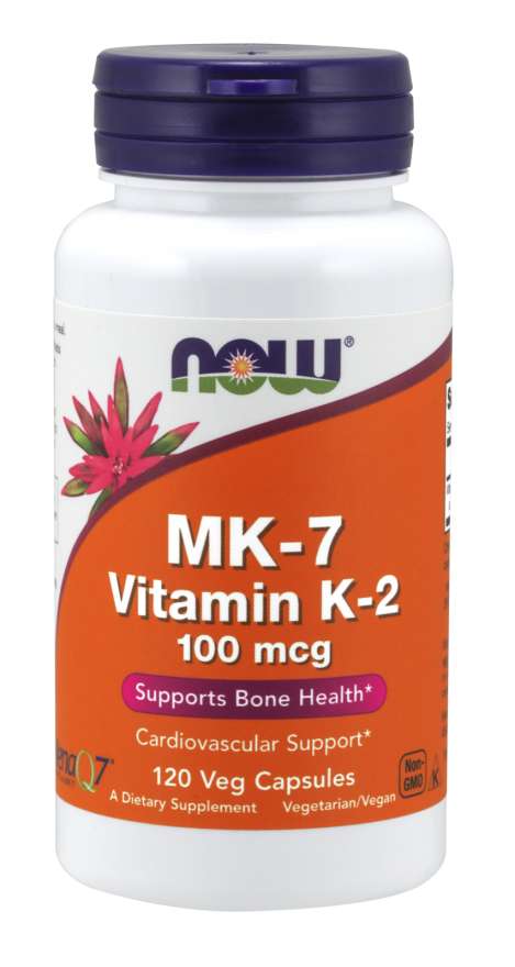Now Foods MK-7 Vitamin K-2 100 mcg 120 Veg Capsules
