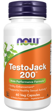 Load image into Gallery viewer, Now Foods TestoJack 200™ Extra Strength - 60 Veg Capsules
