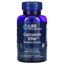 Load image into Gallery viewer, Life Extension, Curcumin Elite, Turmeric Extract, 60 Vegetarian Capsules
