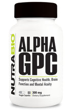 Load image into Gallery viewer, Nutrabio ALPHA GPC  60 capsules
