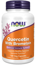 Load image into Gallery viewer, Now Foods Quercetin with Bromelain Veg Capsules 120 capsule
