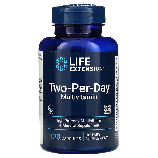 Life Extension, Two-Per-Day Multivitamin, 120 Capsules