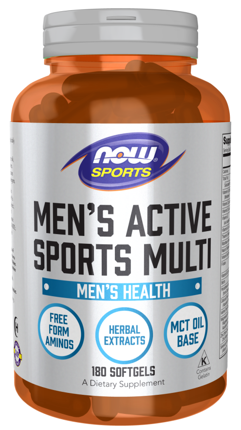 Now Foods Men's Active Sports Multi Softgels 180 ct