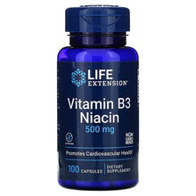 Load image into Gallery viewer, Life Extension, Vitamin B3 Niacin, 500 mg, 100 Capsule
