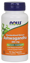 Load image into Gallery viewer, Now foods Ashwagandha 450 mg 90 Veg Capsules

