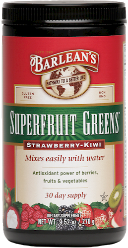 Barlean's  Greens   SUPERFRUIT STRAWBERRY KIWI GREENS™ POWDER