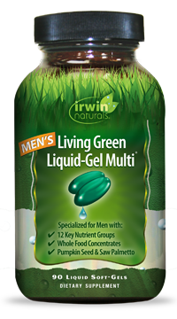 Irwin Naturals Men’s Living Green Liquid-Gel Multi 120 softgel