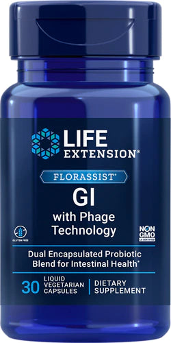 Life Extension  Florassist® GI with Phage Technology -- 30 Liquid Vegetarian Capsules