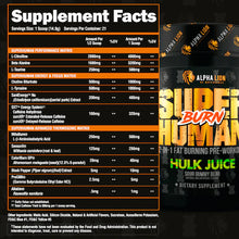 Load image into Gallery viewer, SUPERHUMAN® BURN - 2 IN 1 FAT BURNING PRE WORKOUT
