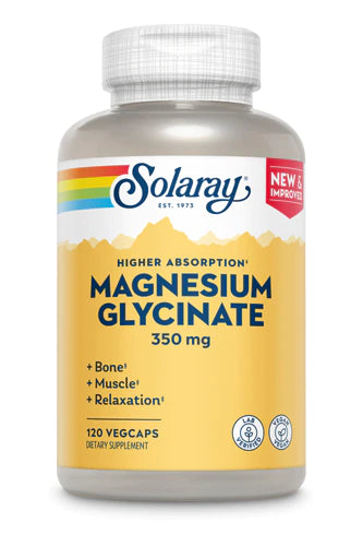 Solaray Magnesium Glycinate -- 350 mg - 120 VegCaps