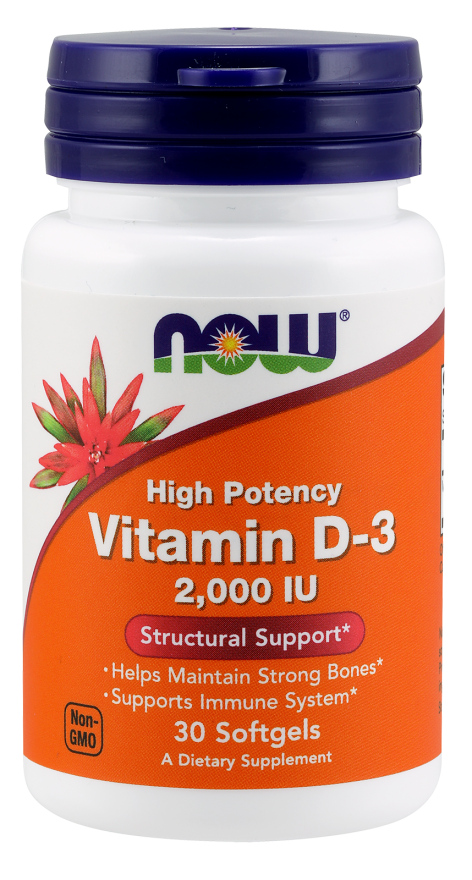 Now Foods Vitamin D3 2000 iu 120 softgel