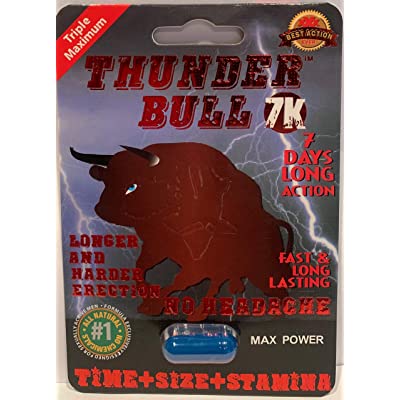 Thunder Bull 7k Male Enhancement Case of 24 Capsules
